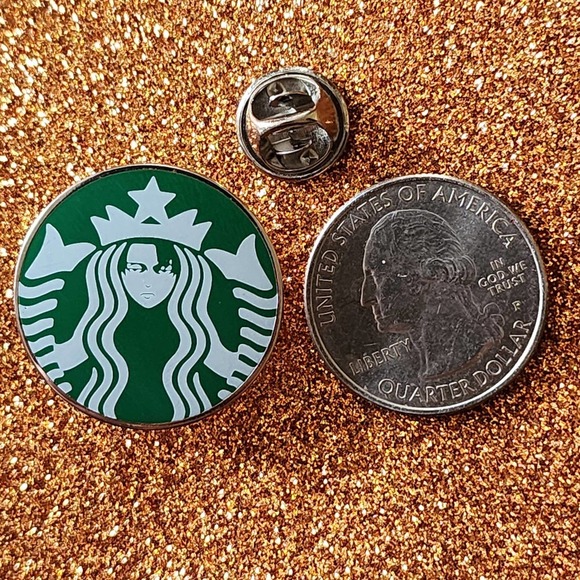 3/$20 Starbucks x Levi Ackerman Attack On Titan Crossover Mashup Enamel Pin - Picture 2 of 3